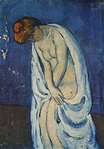 Pablo Picasso Classical Oil Painting Woman Leaving The Bath